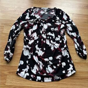 Ricki's Multicolored Ruched 3/4 Sleeve Blouse